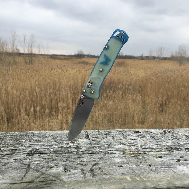 Benchmade 535-1901 Limited Edition Bugout AXIS Folding Knife 3.24" CPM-20CV Satin Plain Blade, Jade G10 Handles