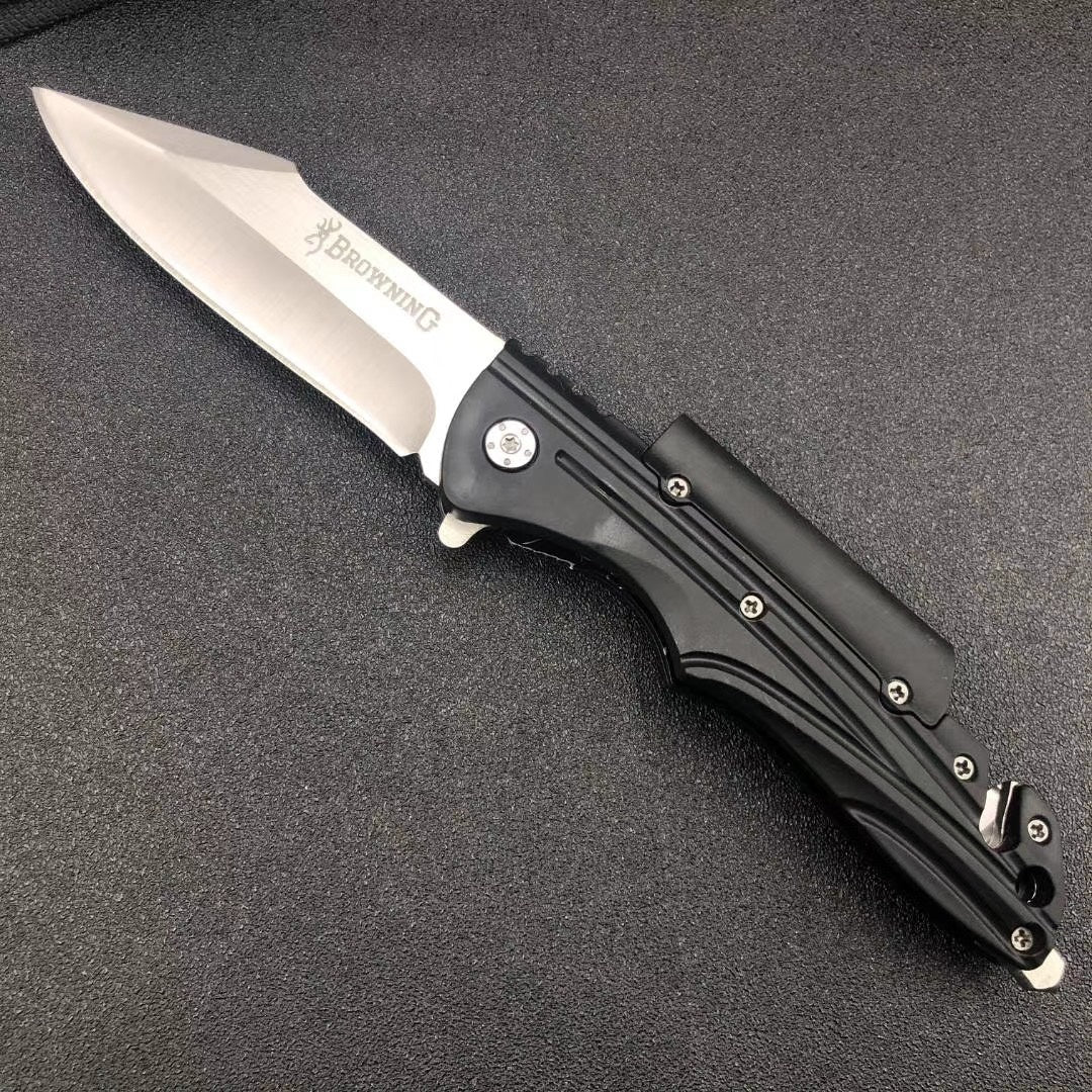 Browning "9"BALLISTIC Tactical Combat Spring Assisted Open Pocket Rescue Knife EDC Folding Hunting Camping Tools