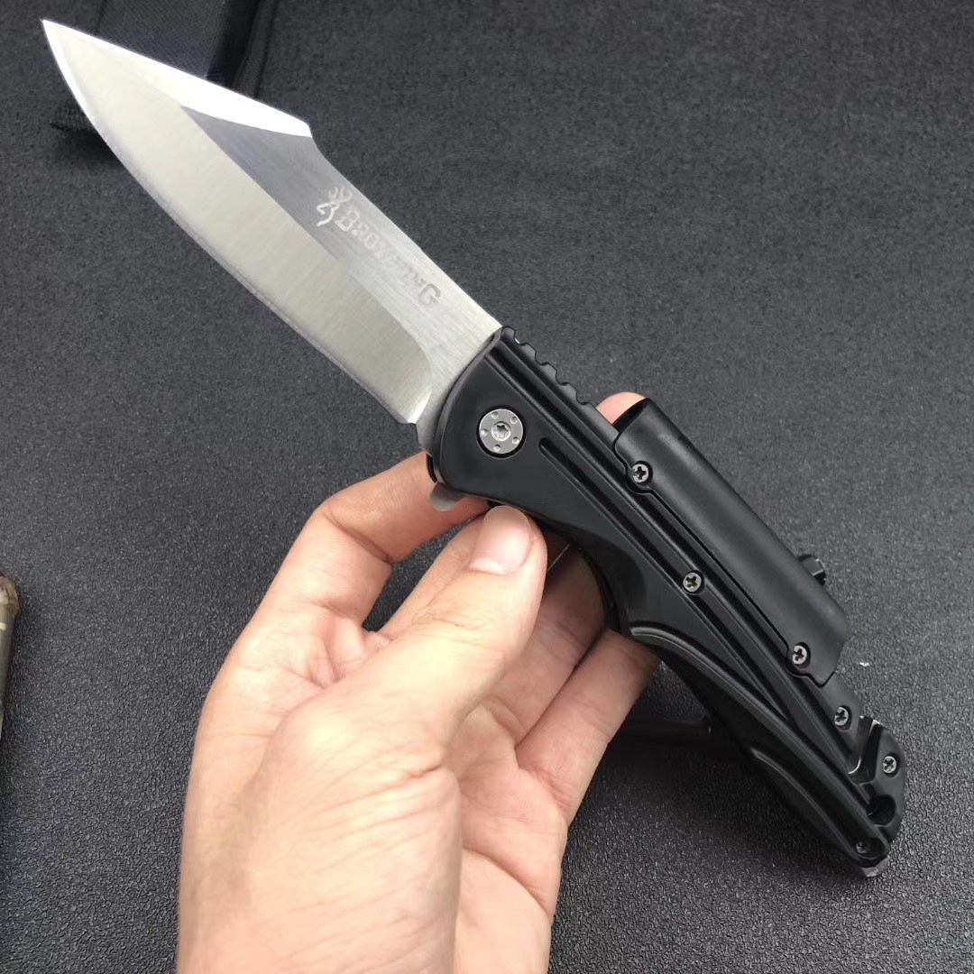 Browning "9"BALLISTIC Tactical Combat Spring Assisted Open Pocket Rescue Knife EDC Folding Hunting Camping Tools