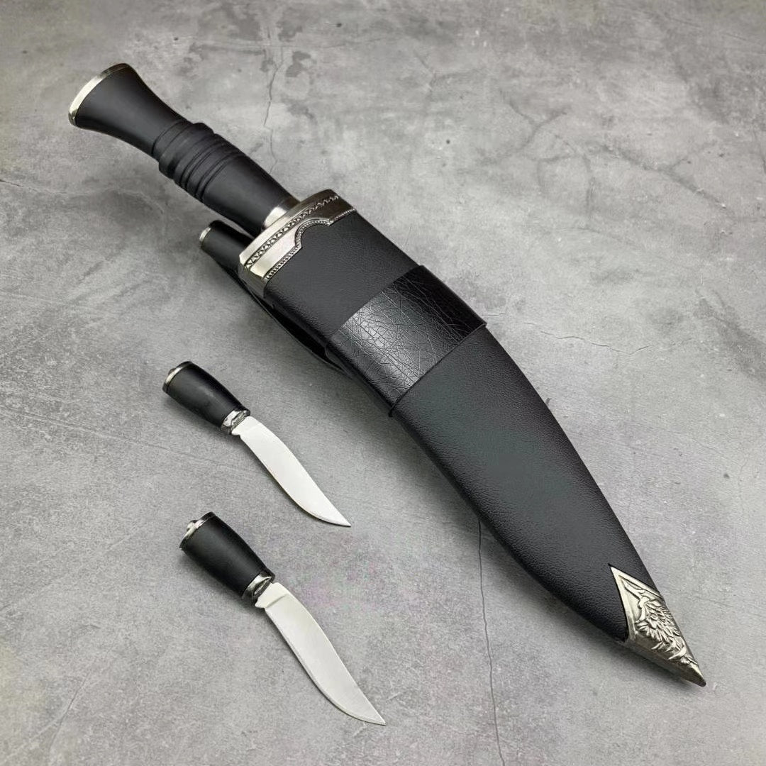 2020 New Kukri Machetes （440C Blade ABS Plastic Handle ）Tactical Fighting Machete Hunting  Fixed Knives