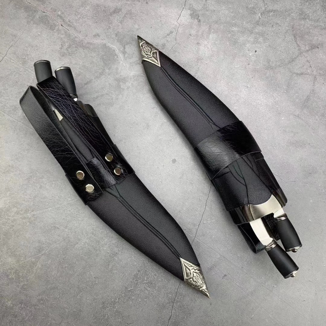 2020 New Kukri Machetes （440C Blade ABS Plastic Handle ）Tactical Fighting Machete Hunting  Fixed Knives