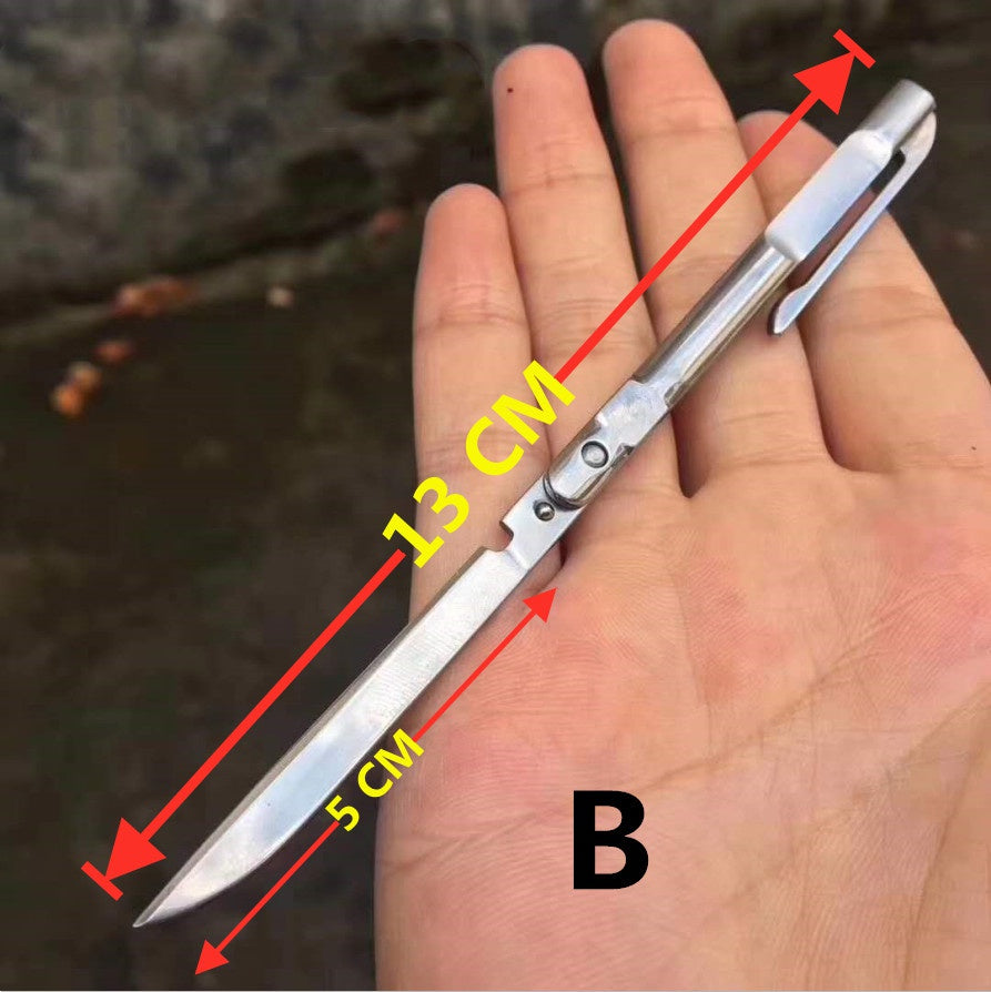 Outdoor Portable Swiss Army Knife Multi-function Knife High Hardness Hunting Camping Survival Tool