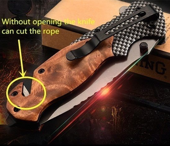 Outdoor Portable Swiss Army Knife Multi-function Knife High Hardness Hunting Camping Survival Tool