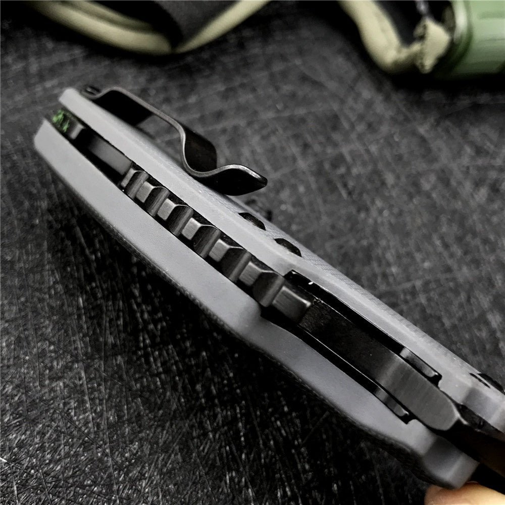 KERSHAW 8720 2.4 Inch 8Cr13MoV Steel Blade with Black Oxide Coating, Every Day Utility Knife with Carbon Strength and High Tech Function, 3.5 oz.