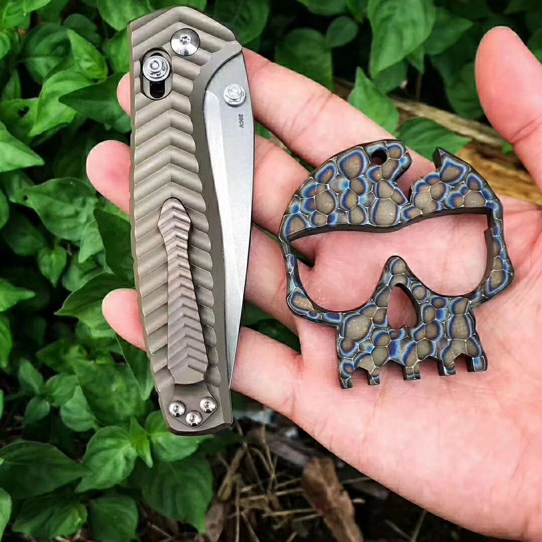 "Tactical Camping knife Benchmade 781 Anthem Folding Knife 3.5"" D2 Blade,Aluminum Handle Pocket Knife Survival Hunting Tools"