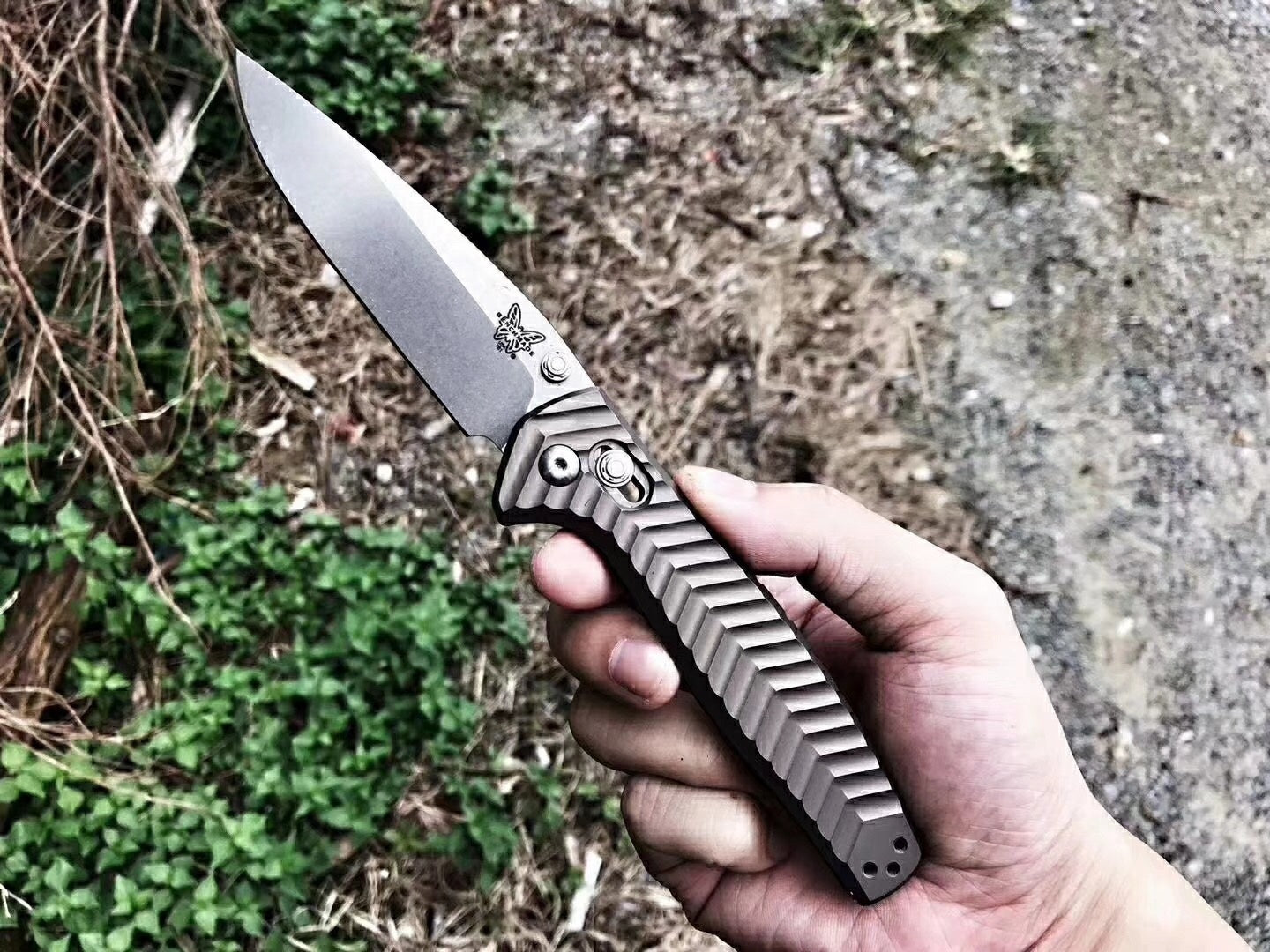 "Tactical Camping knife Benchmade 781 Anthem Folding Knife 3.5"" D2 Blade,Aluminum Handle Pocket Knife Survival Hunting Tools"