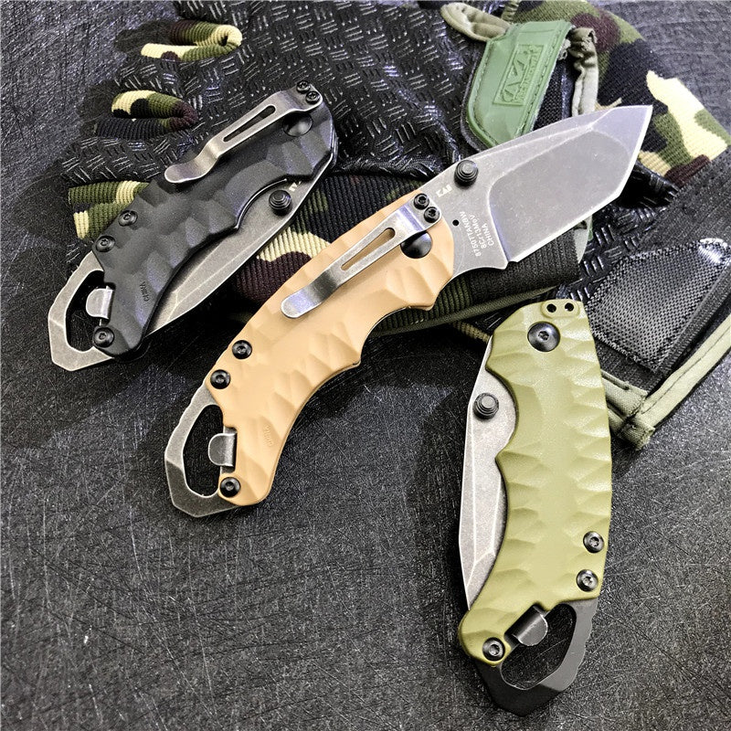KERSHAW 8750 folding knife 8CR13MOV blade glass fiber handle outdoor camping hunting pocket fruit knife EDC tool