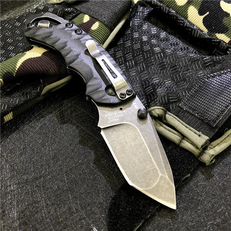 KERSHAW 8750 folding knife 8CR13MOV blade glass fiber handle outdoor camping hunting pocket fruit knife EDC tool
