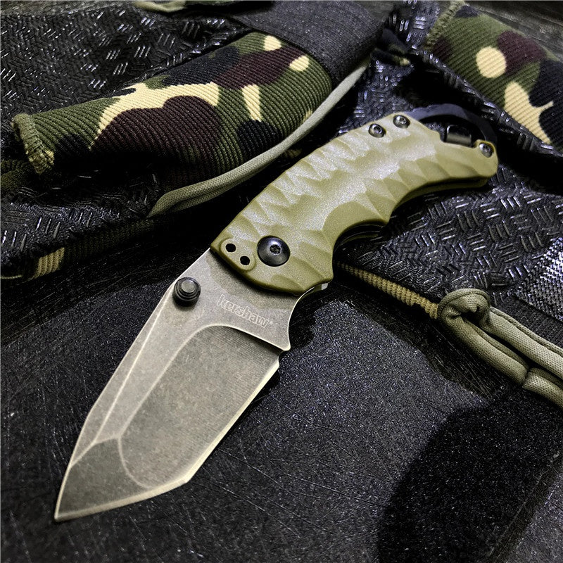 KERSHAW 8750 folding knife 8CR13MOV blade glass fiber handle outdoor camping hunting pocket fruit knife EDC tool