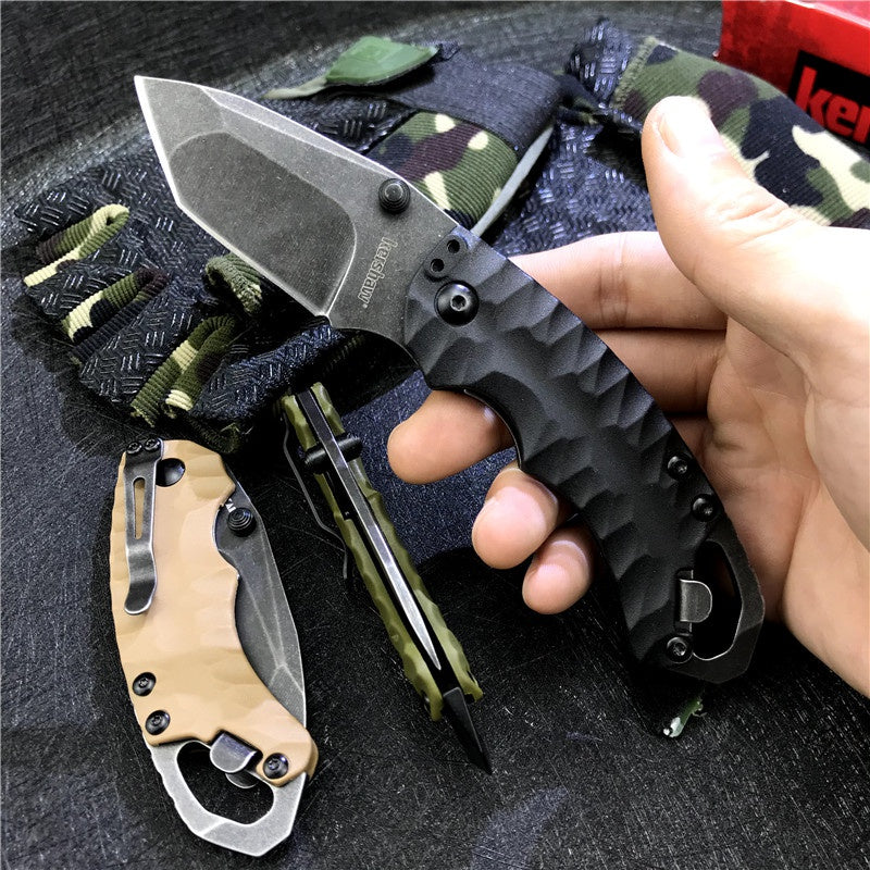 KERSHAW 8750 folding knife 8CR13MOV blade glass fiber handle outdoor camping hunting pocket fruit knife EDC tool