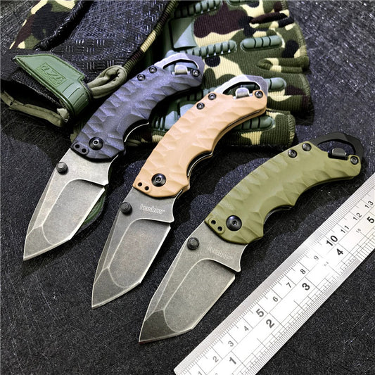 KERSHAW 8750 folding knife 8CR13MOV blade glass fiber handle outdoor camping hunting pocket fruit knife EDC tool
