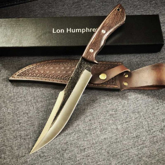 13 Inch Tactical Fixed Blade Knife 5cr15mov Blade Wood Handle Camping Hunting Fishing Knives Outdoor Survival Tools Dagger