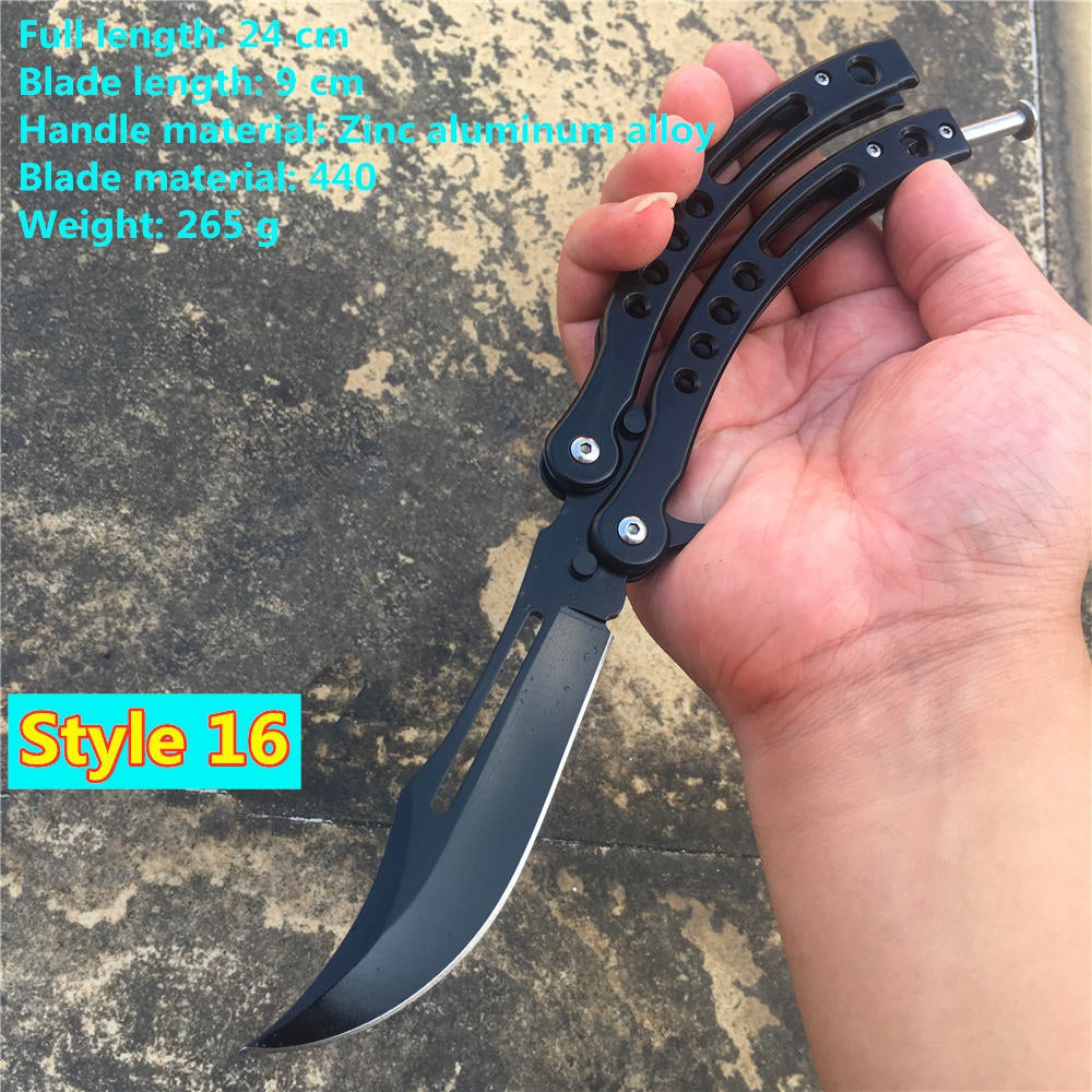 Balisong High Hardness Stainless Steel Folding Outdoor Camping Butterfly (Knife)