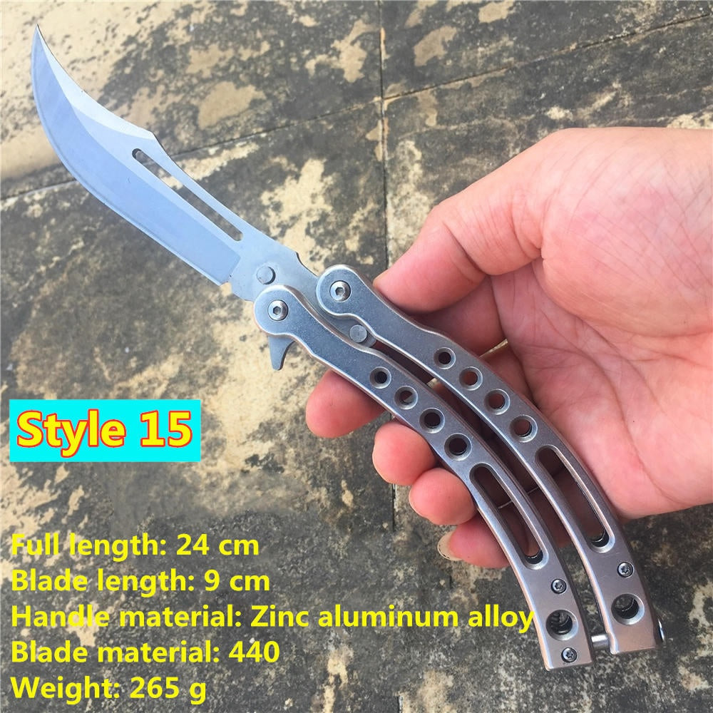 Balisong High Hardness Stainless Steel Folding Outdoor Camping Butterfly (Knife)