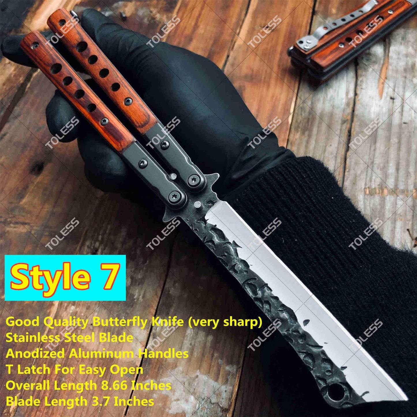 Balisong High Hardness Stainless Steel Folding Outdoor Camping Butterfly (Knife)