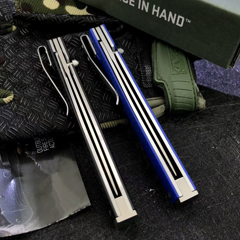 CRKT Folding Knife Spring Assisted Open Camping Survival Pocket Knife  7096 Richard Rogers CEO Gentleman's Folding Knife 3.107"""" Satin Plain Blade, Black GRN Handles