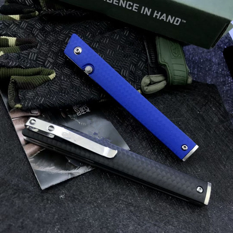 CRKT Folding Knife Spring Assisted Open Camping Survival Pocket Knife  7096 Richard Rogers CEO Gentleman's Folding Knife 3.107"""" Satin Plain Blade, Black GRN Handles