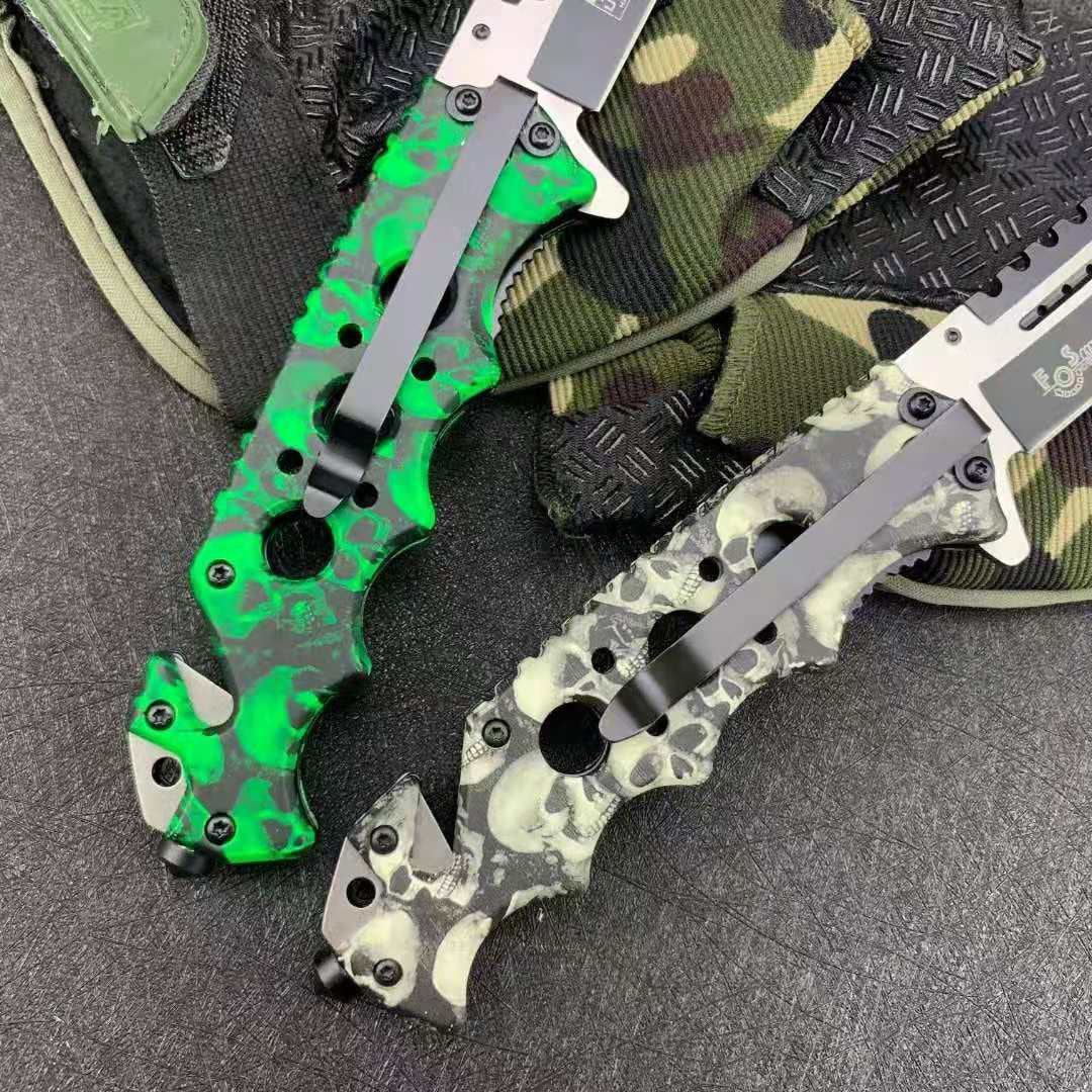 TAC-FORCE Folding Tactical Pockect Knife 8CR18MOV Steel G10 Handle EDC Outdoor Field Survival Tool 58HRC
