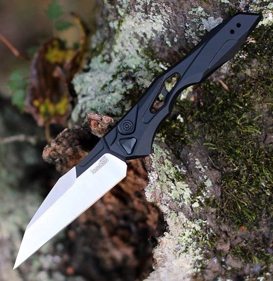 New Tactical knife KERSHAW 7650 Launch 13 AUTO Folding Knife 3.5" Two-Tone CPM-154 Wharncliffe Blade, Black Anodized Aluminum Handles