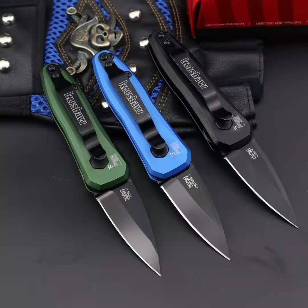 High Quality Kershaw 7500 Spring Assisted Knives OTS Spring transverse jump knife Switchblade Knife Hunting Hiking Tactical Multitools