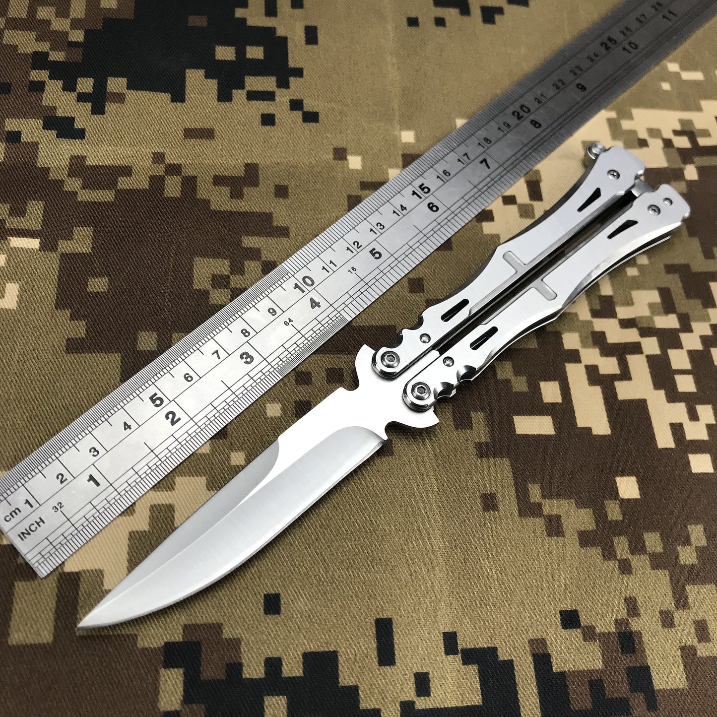 High Hardness Stainless Steel Folding Outdoor Camping Butterfly (Knife)