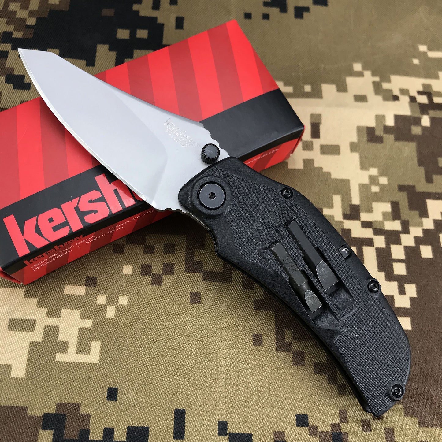 OEM Kershaw 1925 Multifunctional Folding Knife 8Cr13Mov Blade Nylon Fiberglass Handle Camping Hunting Fruit Knife EDC Tool