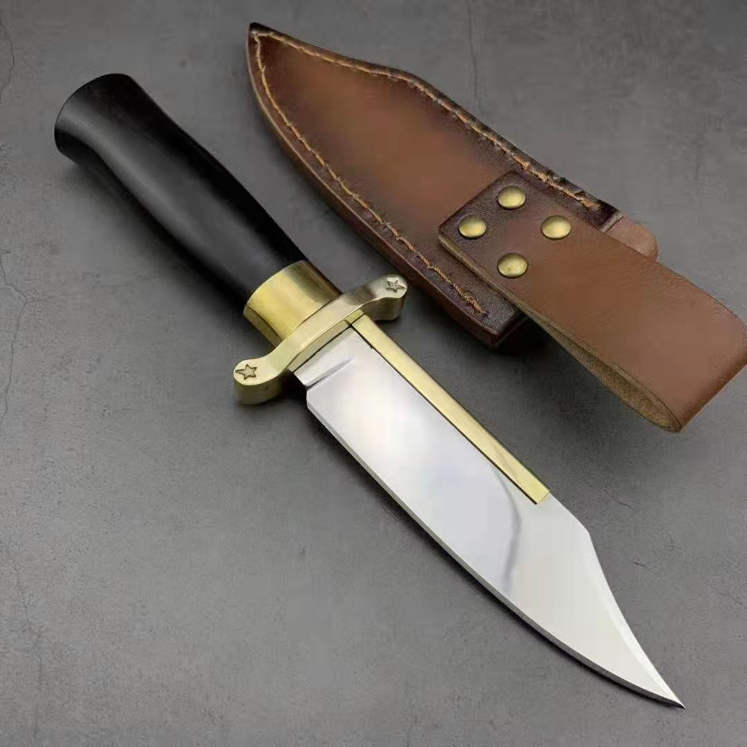 Rambo BOWIE Staight Knife RB Combat FIXED BLADE KNIFE SURVIVAL Hunting Tool