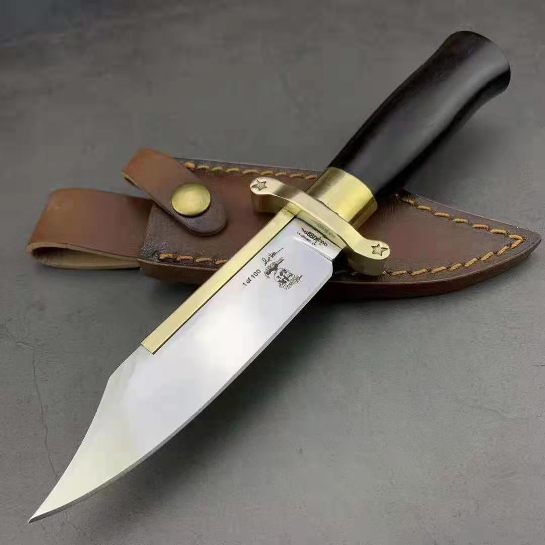 Rambo BOWIE Staight Knife RB Combat FIXED BLADE KNIFE SURVIVAL Hunting Tool