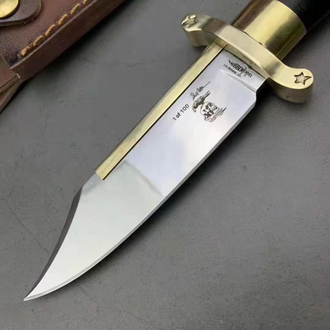 Rambo BOWIE Staight Knife RB Combat FIXED BLADE KNIFE SURVIVAL Hunting Tool