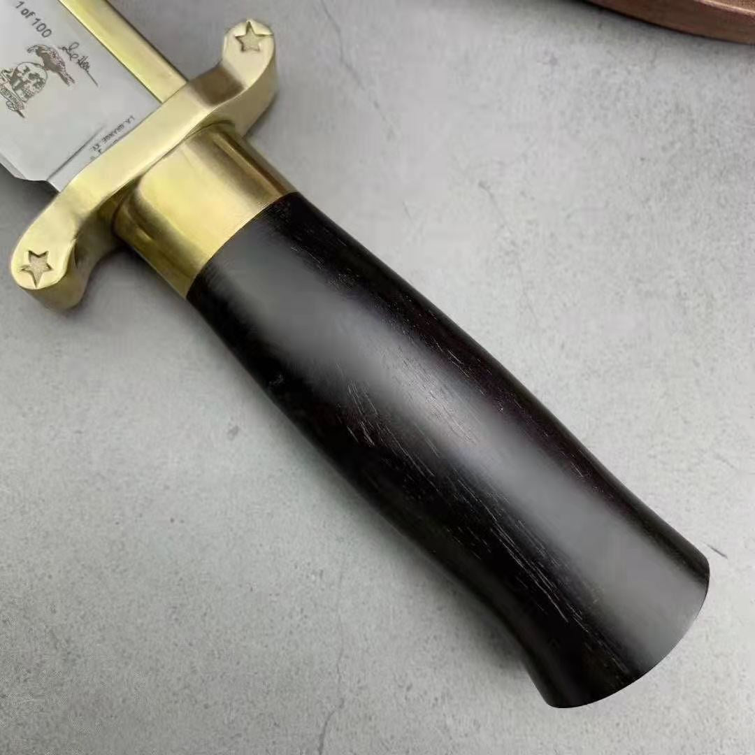 Rambo BOWIE Staight Knife RB Combat FIXED BLADE KNIFE SURVIVAL Hunting Tool