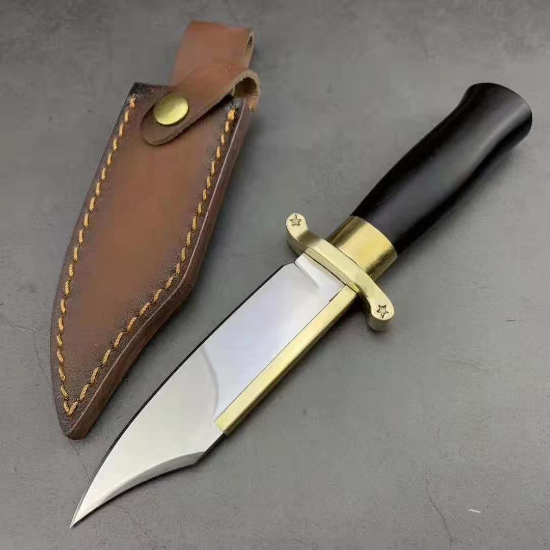 Rambo BOWIE Staight Knife RB Combat FIXED BLADE KNIFE SURVIVAL Hunting Tool