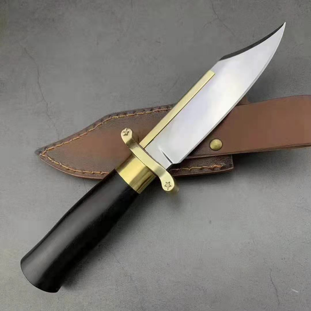 Rambo BOWIE Staight Knife RB Combat FIXED BLADE KNIFE SURVIVAL Hunting Tool
