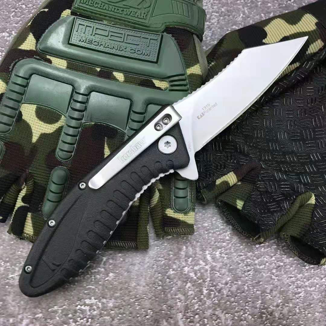 Kershaw 1319 folding pocket outdoor camping Knife 8cr13 blade ABS handle hunting survival tactical Utility fruit knives EDC tool