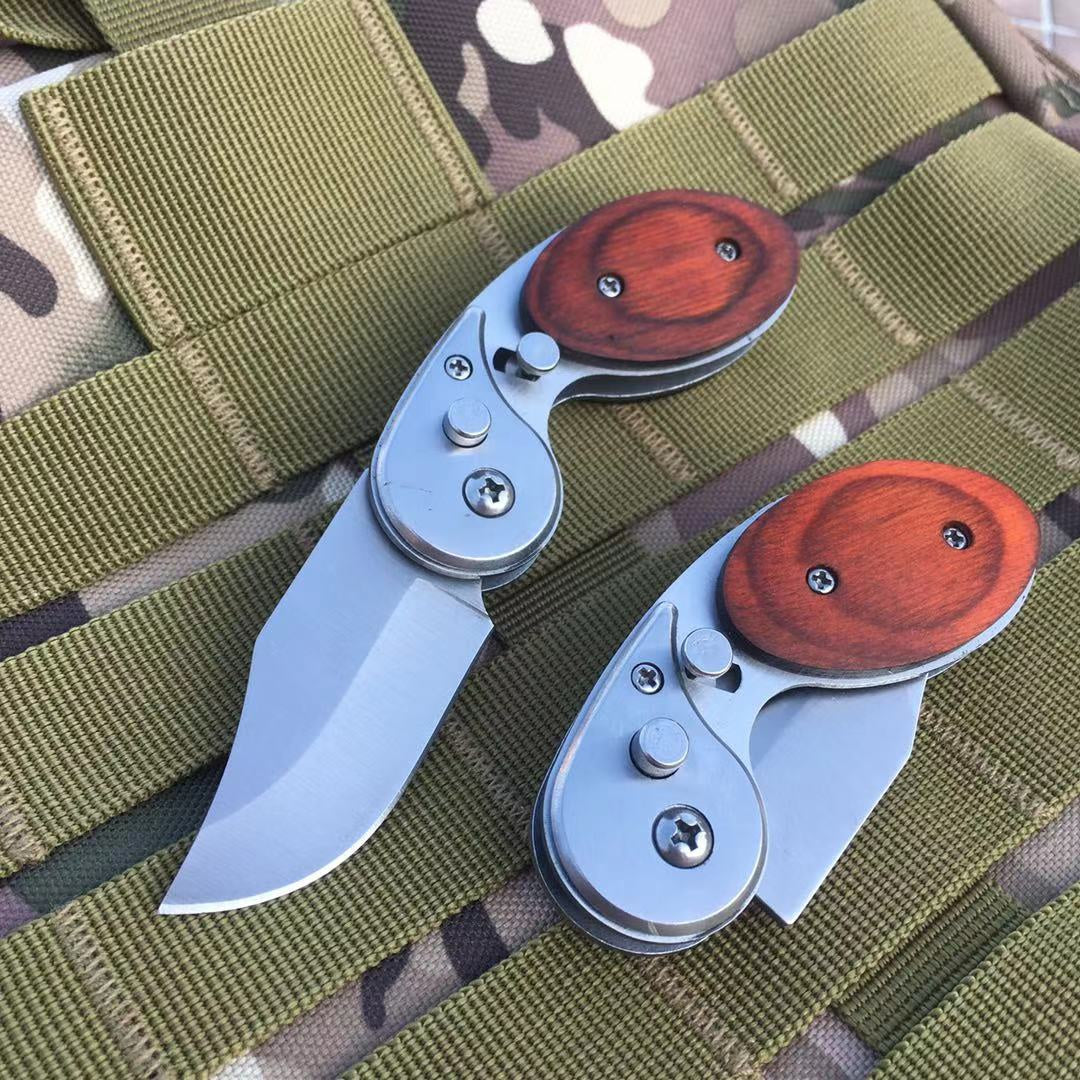 Portable AUTOMATIC Push Tactical Spring Assist Knife/Mini Knife Outdoors Tool Combat Self-defense Stainless Steel Spring Knife