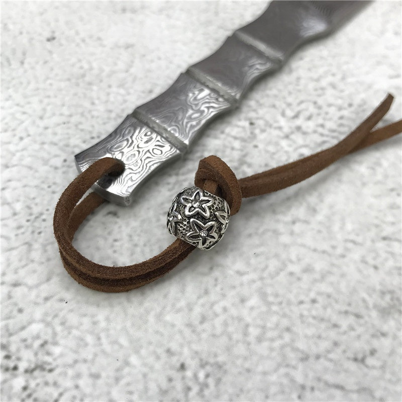 High Hardness Damascus Steel Knives Outdoor Portable Fixed Blade Knife Tactical Survival Camping Hiking Knife with Knife Cover Hunting Gear