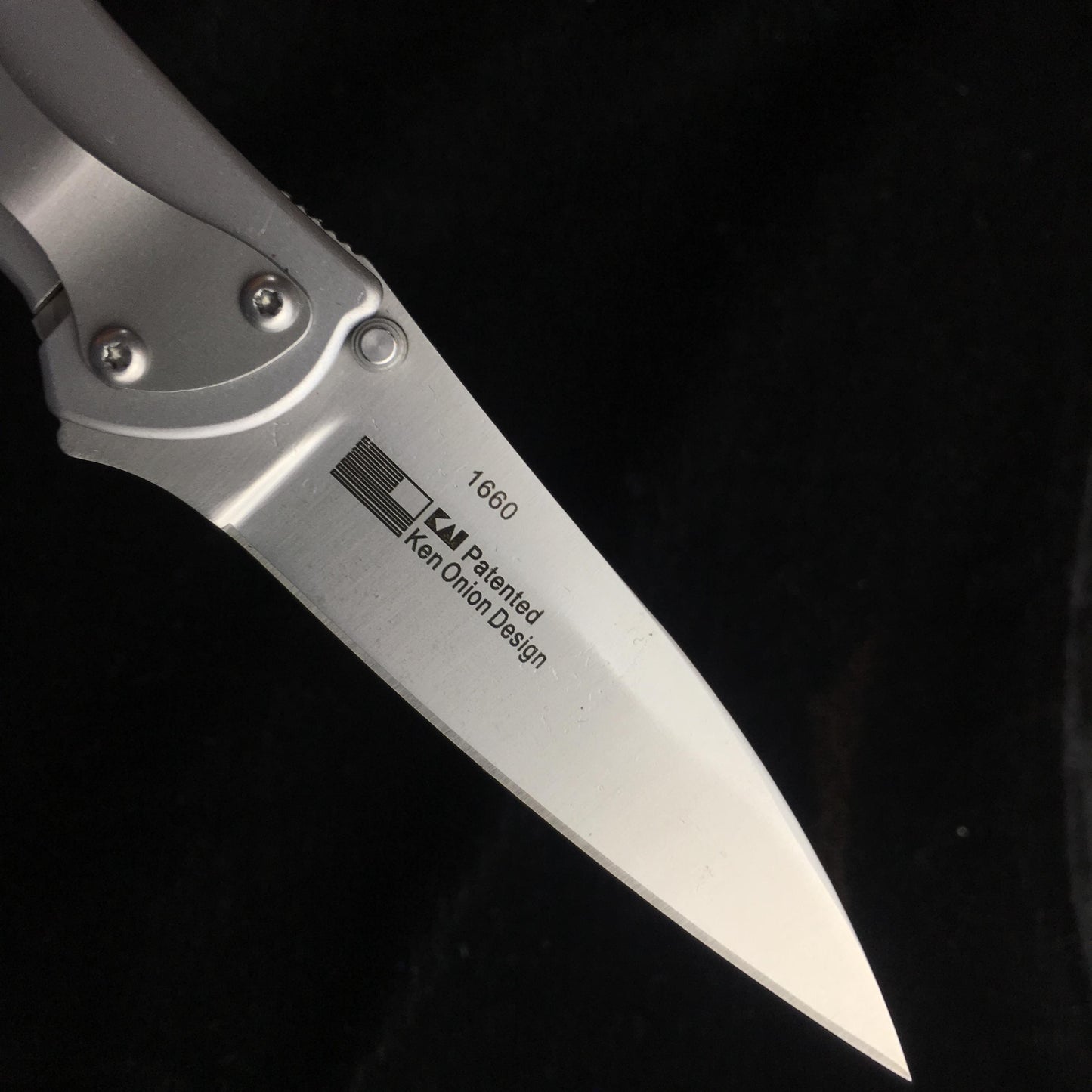Kershaw 1660 Folding Knife Ken Onion Leek Assisted Flipper Pocket Folding Knife 3"" Bead Blast Plain Blade, Stainless Steel Handles Sandvik 14C28N Blade Best Buy from Outdoor Gear Lab Includes Frame Lock, SpeedSafe Assisted Opening and Reversible Pocketcl