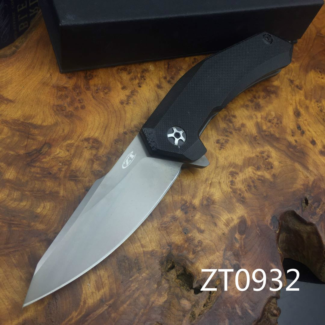 ZT ZERO TOLERANCE Folding Knife Assisted Open Camping Survival Pocket Knife CPM 20CV Blade Tactical ZT ZERO TOLERANCEFlipper Knife  G10 HANDLE Handles