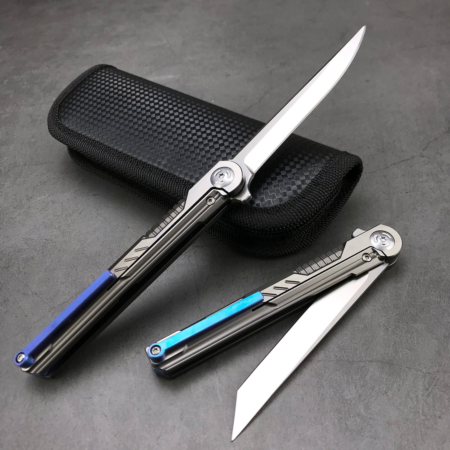 Ball Bearing M390 Steel TC4 Titanium Alloy Handle Pocket Folding Knife Camping Hunting Survival Tactical Knife Outdoor EDC Tools