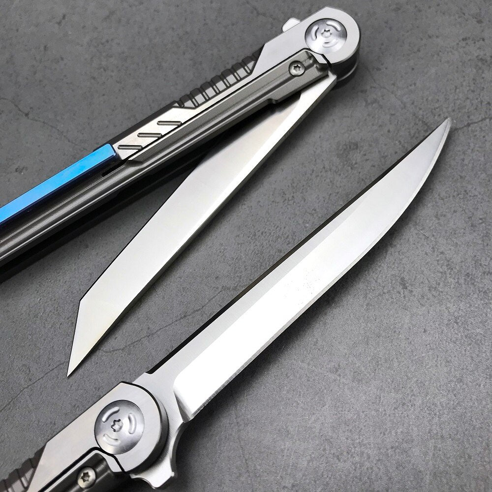 Ball Bearing M390 Steel TC4 Titanium Alloy Handle Pocket Folding Knife Camping Hunting Survival Tactical Knife Outdoor EDC Tools
