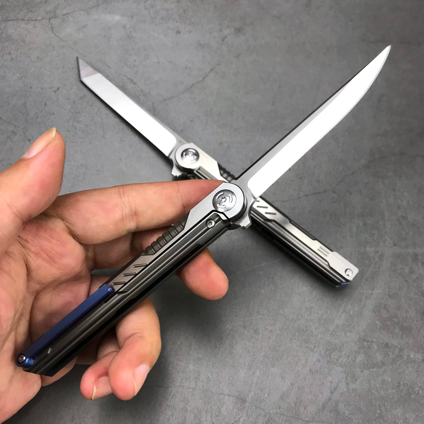 Ball Bearing M390 Steel TC4 Titanium Alloy Handle Pocket Folding Knife Camping Hunting Survival Tactical Knife Outdoor EDC Tools