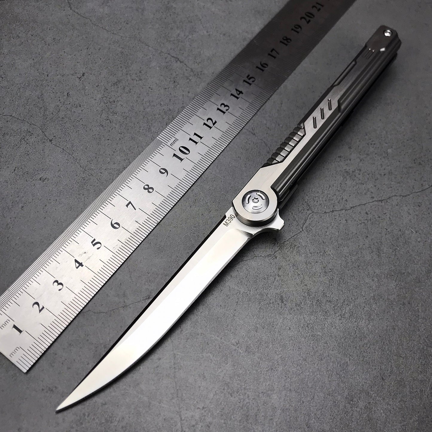 Ball Bearing M390 Steel TC4 Titanium Alloy Handle Pocket Folding Knife Camping Hunting Survival Tactical Knife Outdoor EDC Tools
