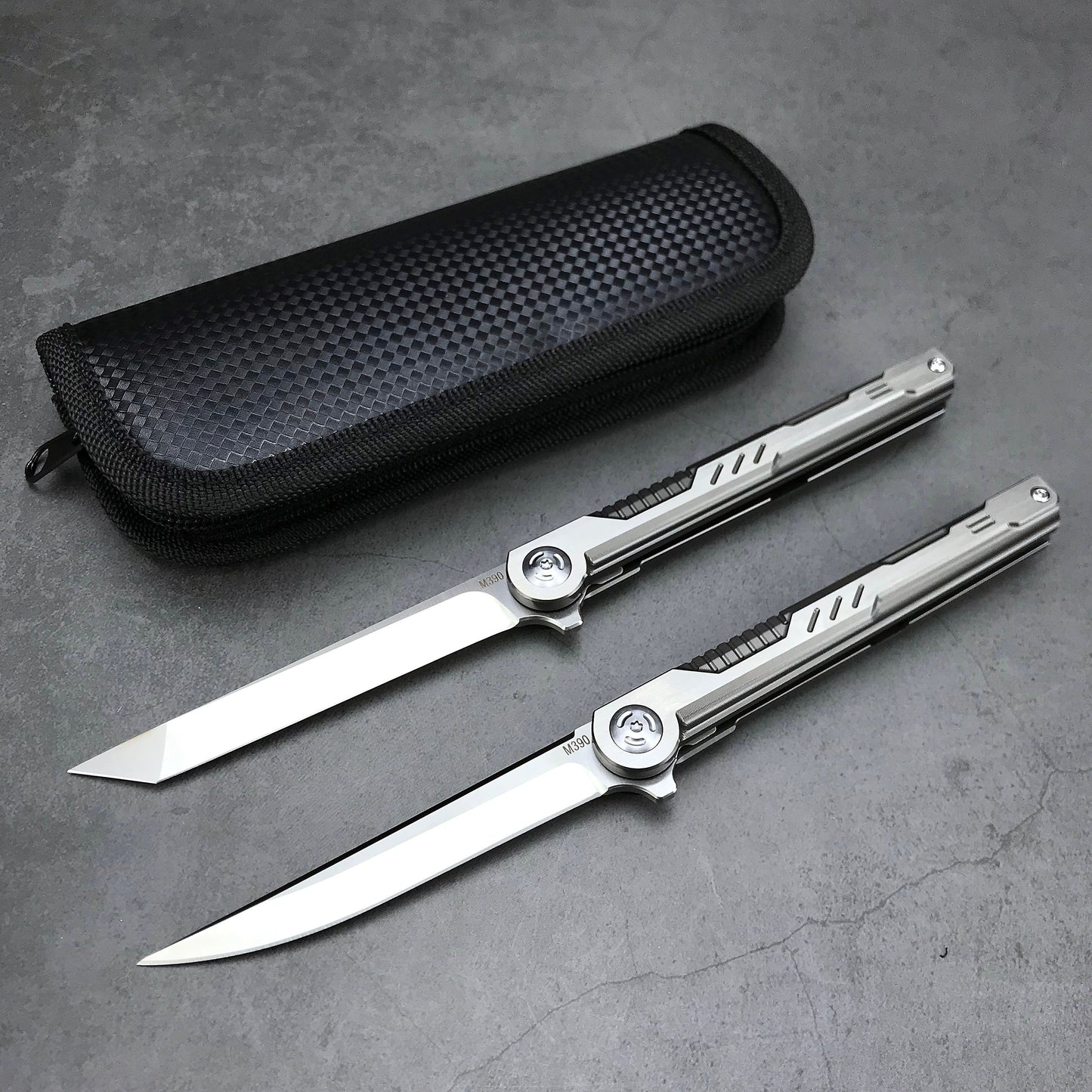 Ball Bearing M390 Steel TC4 Titanium Alloy Handle Pocket Folding Knife Camping Hunting Survival Tactical Knife Outdoor EDC Tools