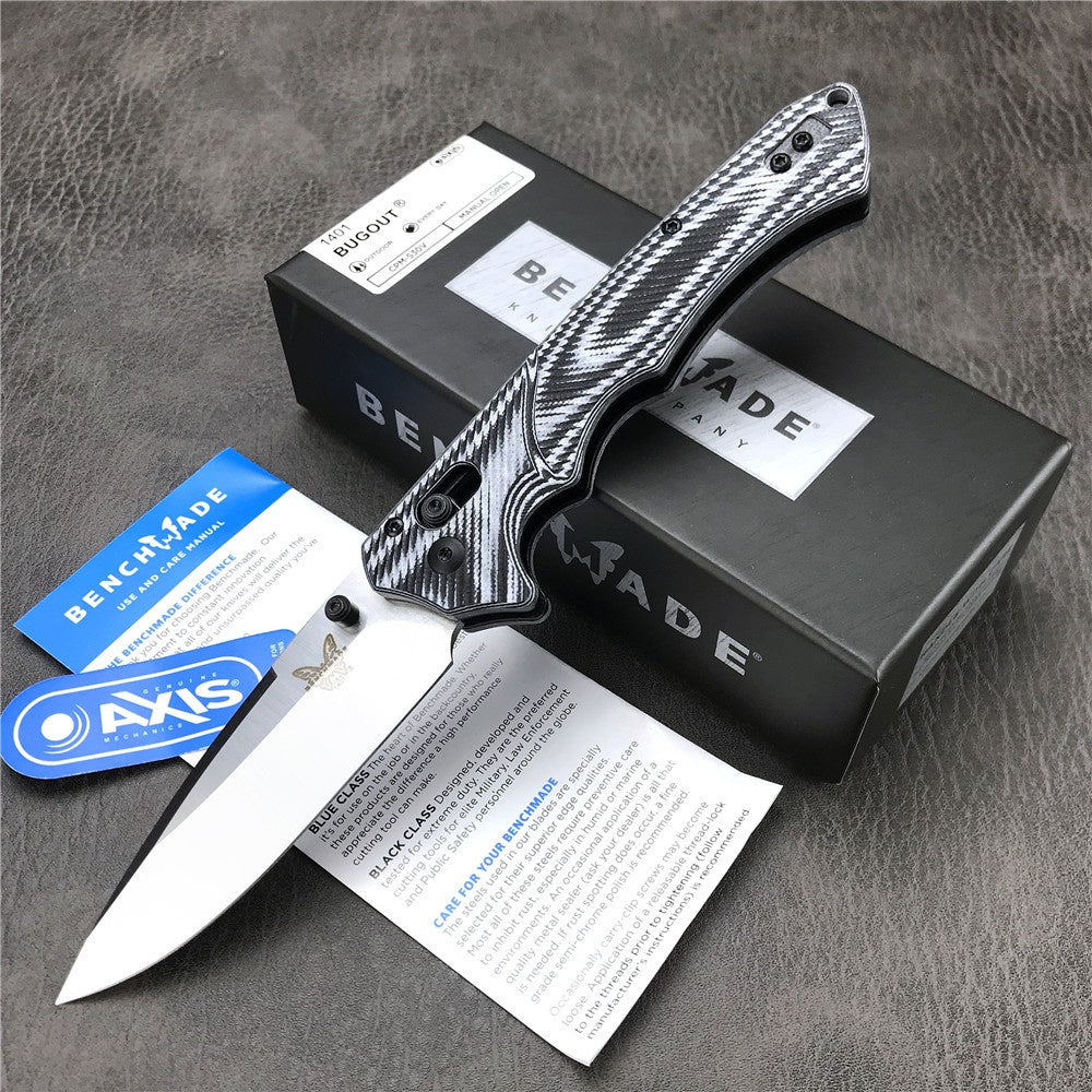 NEW Everyday Carry Knife Tactical Benchmade 615 Bugout AXIS Folding Knife S30V Satin Plain Blade Gift Box