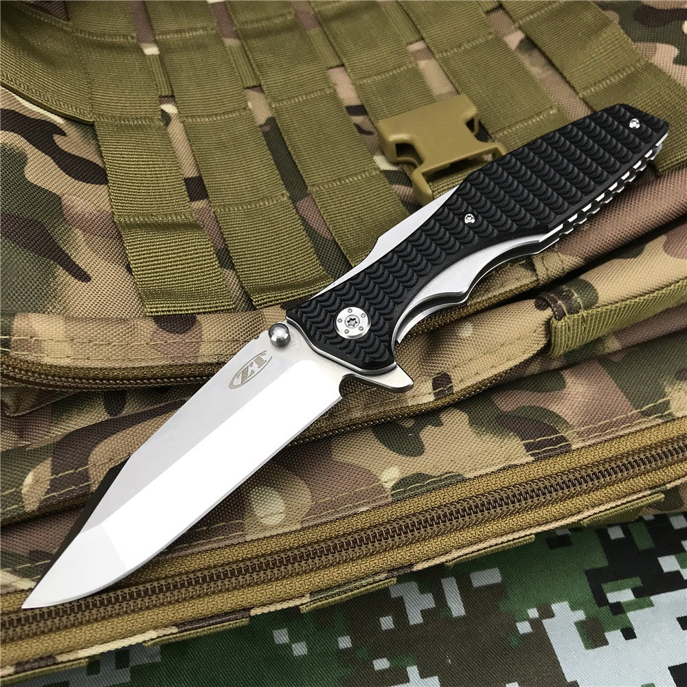 High Quality ZT ZERO TOLERANCE 0393 Folding knife ball bearing G10 Handle pocket knife Tactical Hunting Camping Knives Two Color