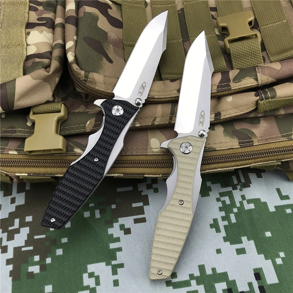 High Quality ZT ZERO TOLERANCE 0393 Folding knife ball bearing G10 Handle pocket knife Tactical Hunting Camping Knives Two Color