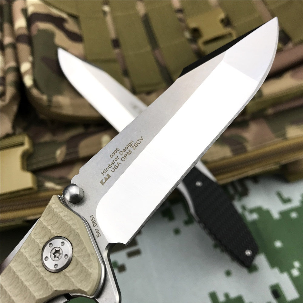 High Quality ZT ZERO TOLERANCE 0393 Folding knife ball bearing G10 Handle pocket knife Tactical Hunting Camping Knives Two Color