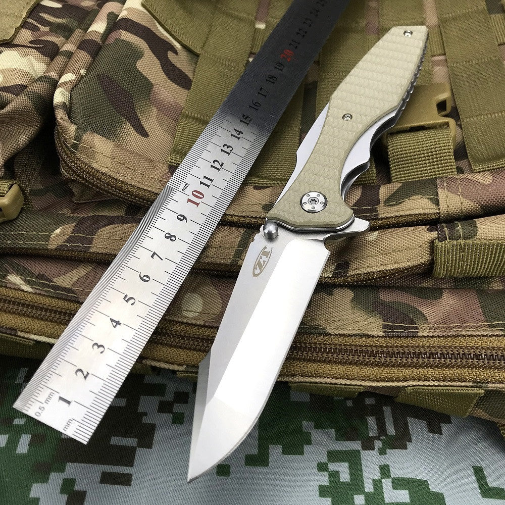 High Quality ZT ZERO TOLERANCE 0393 Folding knife ball bearing G10 Handle pocket knife Tactical Hunting Camping Knives Two Color