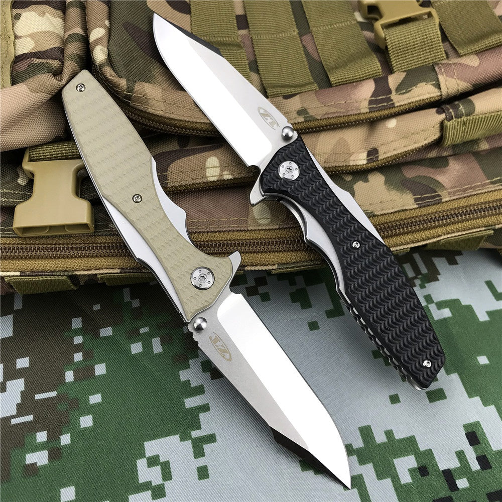 High Quality ZT ZERO TOLERANCE 0393 Folding knife ball bearing G10 Handle pocket knife Tactical Hunting Camping Knives Two Color