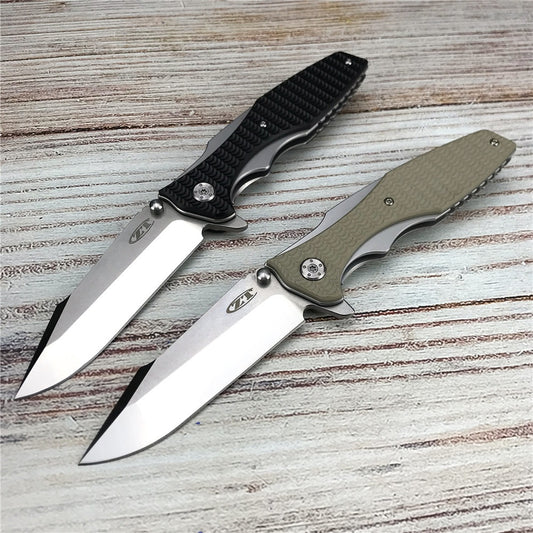 High Quality ZT ZERO TOLERANCE 0393 Folding knife ball bearing G10 Handle pocket knife Tactical Hunting Camping Knives Two Color
