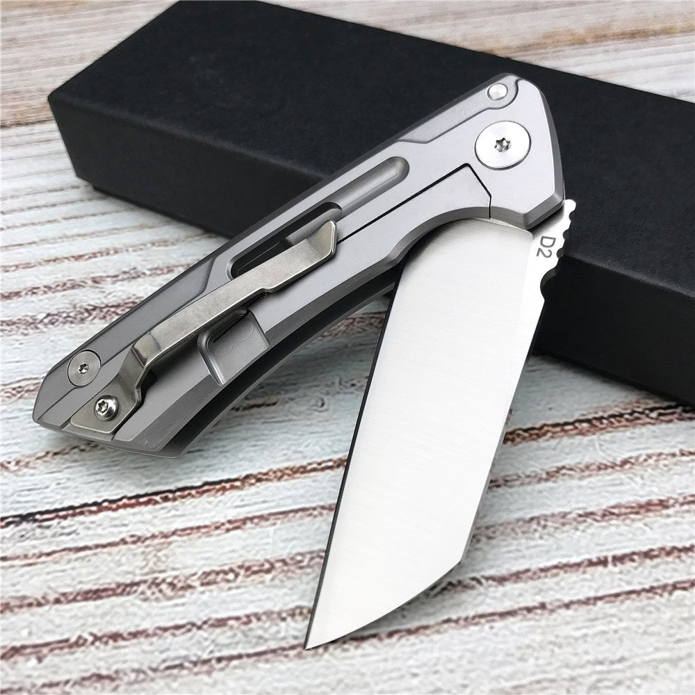 D2 Steel Folding Blade Knife Survival Camping Hunting Tactical Knives Outdoor Combat Knives Self Defense EDC Hand tools Gift for Man